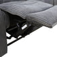 Ainehome Cinema 3-Piece Textured Dark Grey Corduroy Reclining Sofa Set