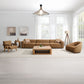 Zoey - Modular - Armless Chair - Chocolate Suede