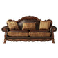 Dresden - Sofa - Bone PU & Gold Patina