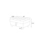 Ainehome Blue Flannel Modular Sofa with Storage Ottoman