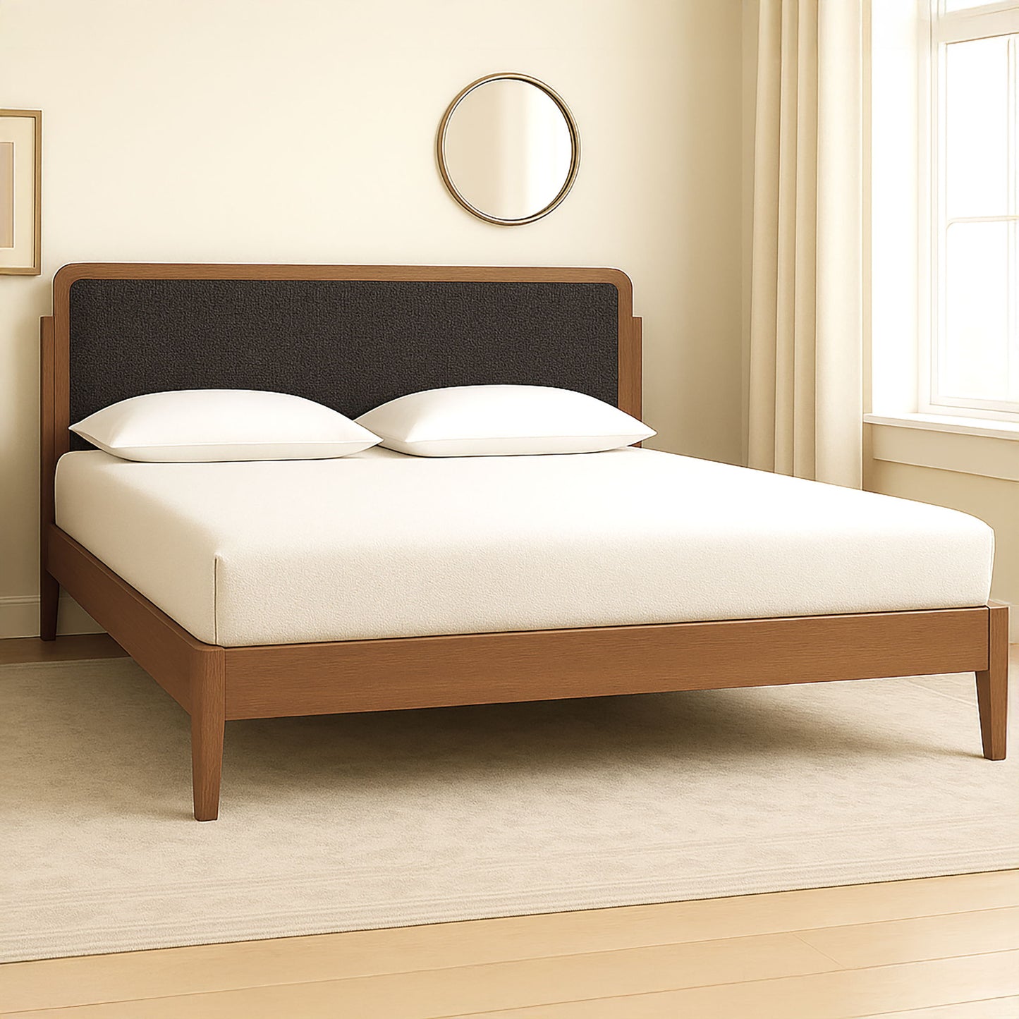 Hawthorne - Queen Platform Bed With Upholstered Headboard
