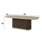 Clayten - Dining Table With Natural Marble Top