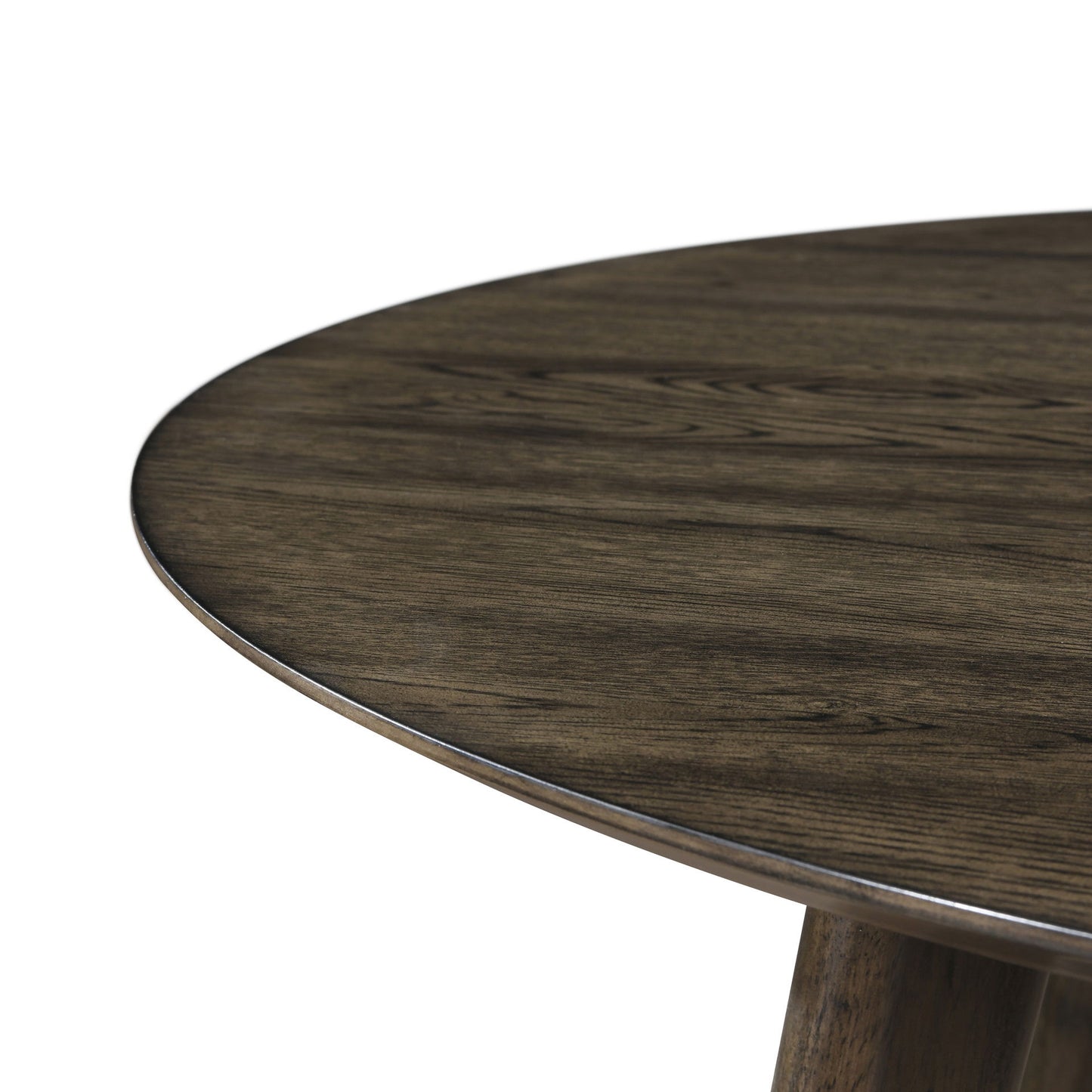 Rex - 48" Round Dining Table - Walnut Brown