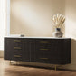 Clayten - Dresser - Marble Top & Espresso