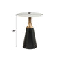 Jaramillo - Counter Height Table - Natural Marble Top & Black