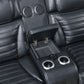 Ephron - Power Motion Loveseat With Console, Power Headrests, LED & Speakers - Black