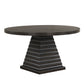 Plateau - 54" Round Dining Table - Top & Base - Rustic Espresso