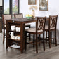 Amy - 60" Counter Table & Chairs With Storage