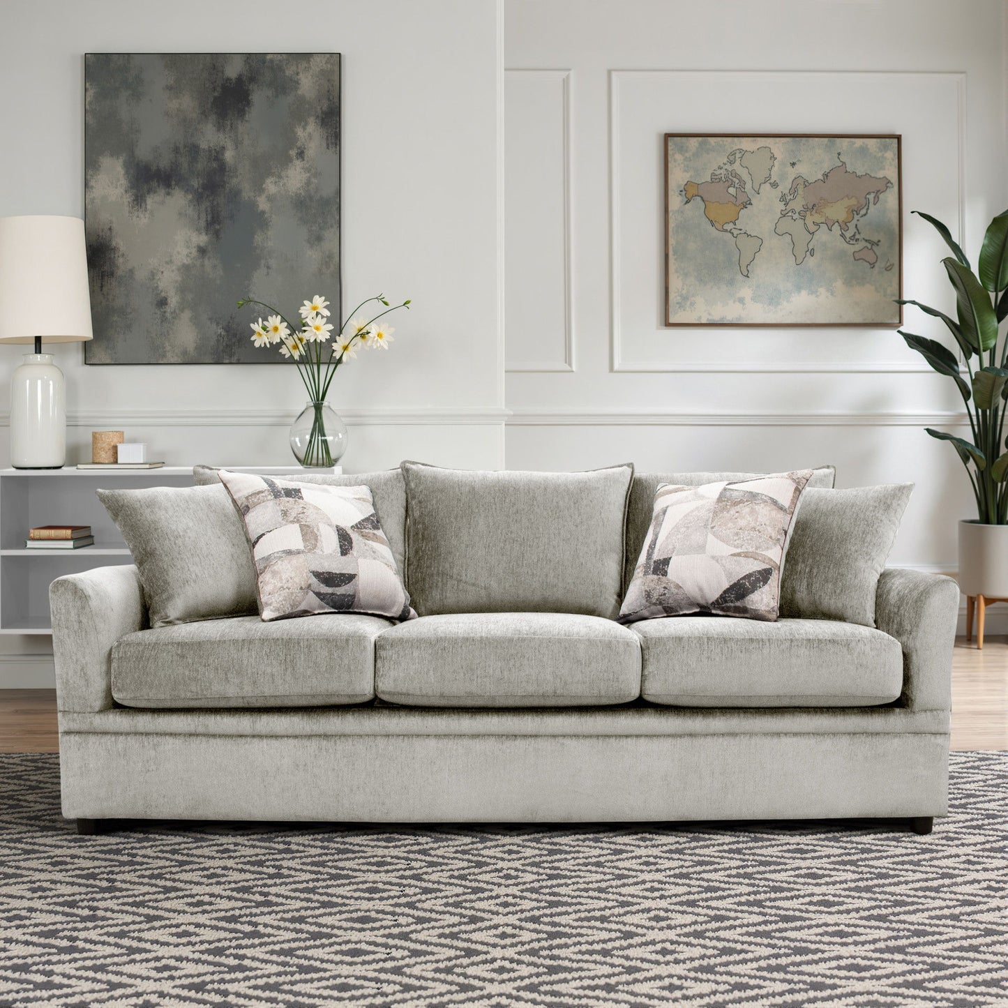 Sylvie - Sofa With 4 Accent Pillows