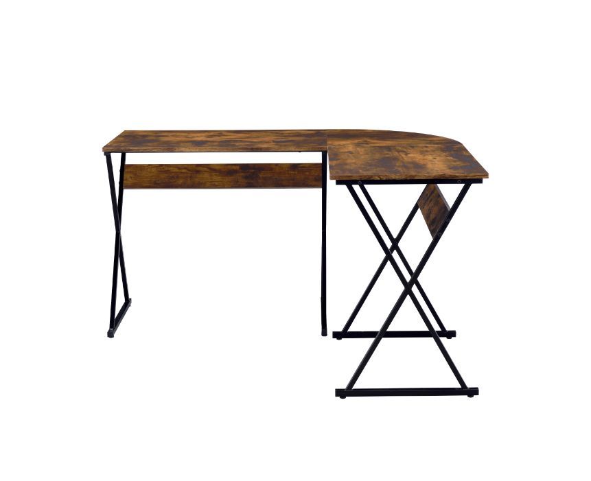 Zafiri - Writing Desk - Weathered Oak & Black