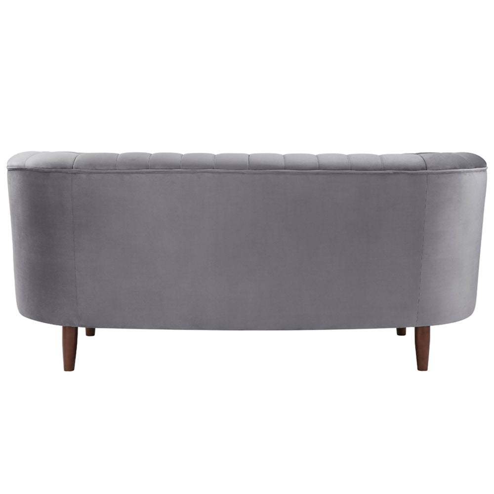 Millephri - Loveseat - Gray Velvet