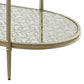 Zaba - TV Stand - Glass Top & Champagne