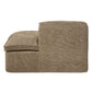 Almano - Modular Right Facing Chaise - Light Brown Chenille