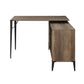 Zakwani - 48" Writing Desk - Rustic Oak & Black