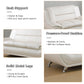 Ainehome Solid Color Faux Leather 3-Piece Living Room Sofa Set with Elegant Design