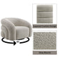 Irma - Chair With Swivel - Gray Boucle