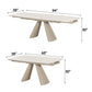 Cassian - Dining Table With Ceramic Top - Cream