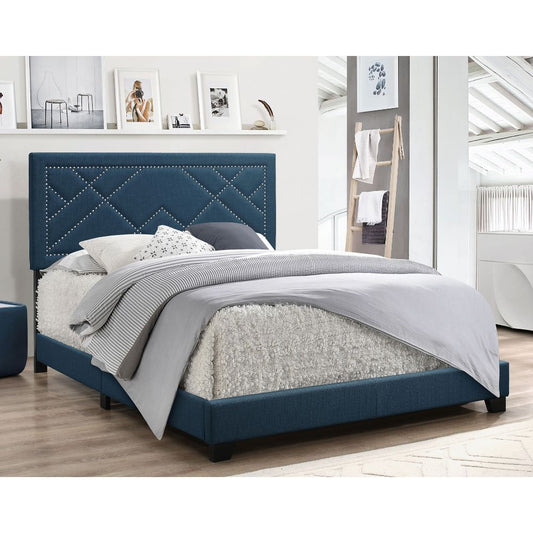 Ishiko - Eastern King Bed - Dark Teal Linen