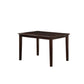 Ingeborg - 5 Piece Dining Set - Black Synthetic Leather & Espresso
