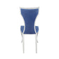 Azriel - Side Chair (Set of 2) - Blue Velvet & Mirroed Silver