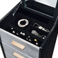 Myles - Jewelry Armoire - Black, Silver & Gold
