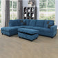 Blue sectional