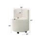 Blayde - Side Chair With Swivel (Set of 2) - White Chenille Fabric