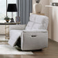 Eastre - Power Motion Loveseat With USB Port - Beige Chenille