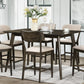 Rex - 60" Counter Height Table - Walnut Brown