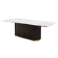 Clayten - Dining Table With Natural Marble Top