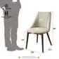 Willene - Side Chair (Set of 2) - Beige Fabric & Walnut