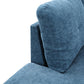 97" Wide Blue Linen L-Shaped Living Room Sectional Sofa Set — image 9