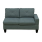 Ainehome Dendrobium Green Calico 4-Piece Modular Sofa Set