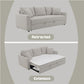 Connie - Sofa With Sleeper - Gray Boucle