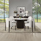 Clayten - Server - White Natural Marble Top & Espresso