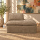 Almano - Modular Right Facing Chaise - Light Brown Chenille