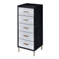 Myles - Jewelry Armoire - Black, Silver & Gold