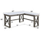 Talmar - Writing Desk With Lift Top - Marble Top & Weathered Gray