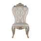 Gorsedd - Side Chair (Set of 2) - Cream Fabric & Golden Ivory