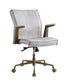 Attica - Office Chair - Vintage White Top Grain Leather