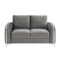 Wenona - Loveseat - Gray Velvet