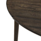Rex - 65" Round Table With Self Storing Leaves - Walnut Brown