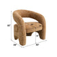 Pelia - Accent Chair - Orange Tweed