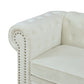 White flannelette 2-piece handcrafted sofa set — image 6