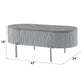 Yukino - Coffee Table - Gray High Gloss & Chrome