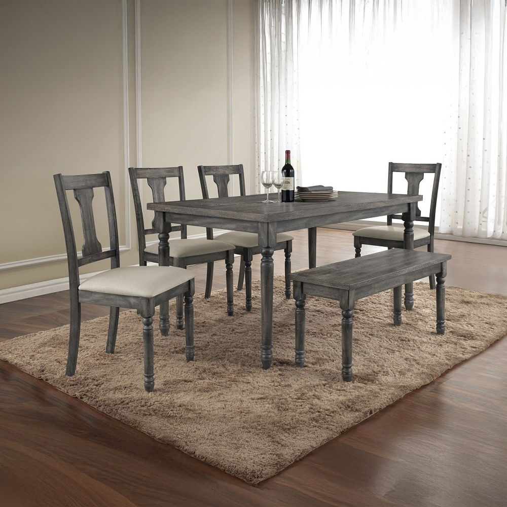 Wallace - Bench - Weathered Gray