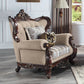 Ragnar - Chair With 2 Pillows - Light Brown Linen & Cherry