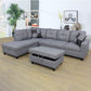 Grey Linen sectional