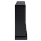 Drisana - Fireplace - Black Mirrored