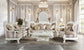 Vanaheim - Sofa With 7 Pillows - Fabric & Antique White
